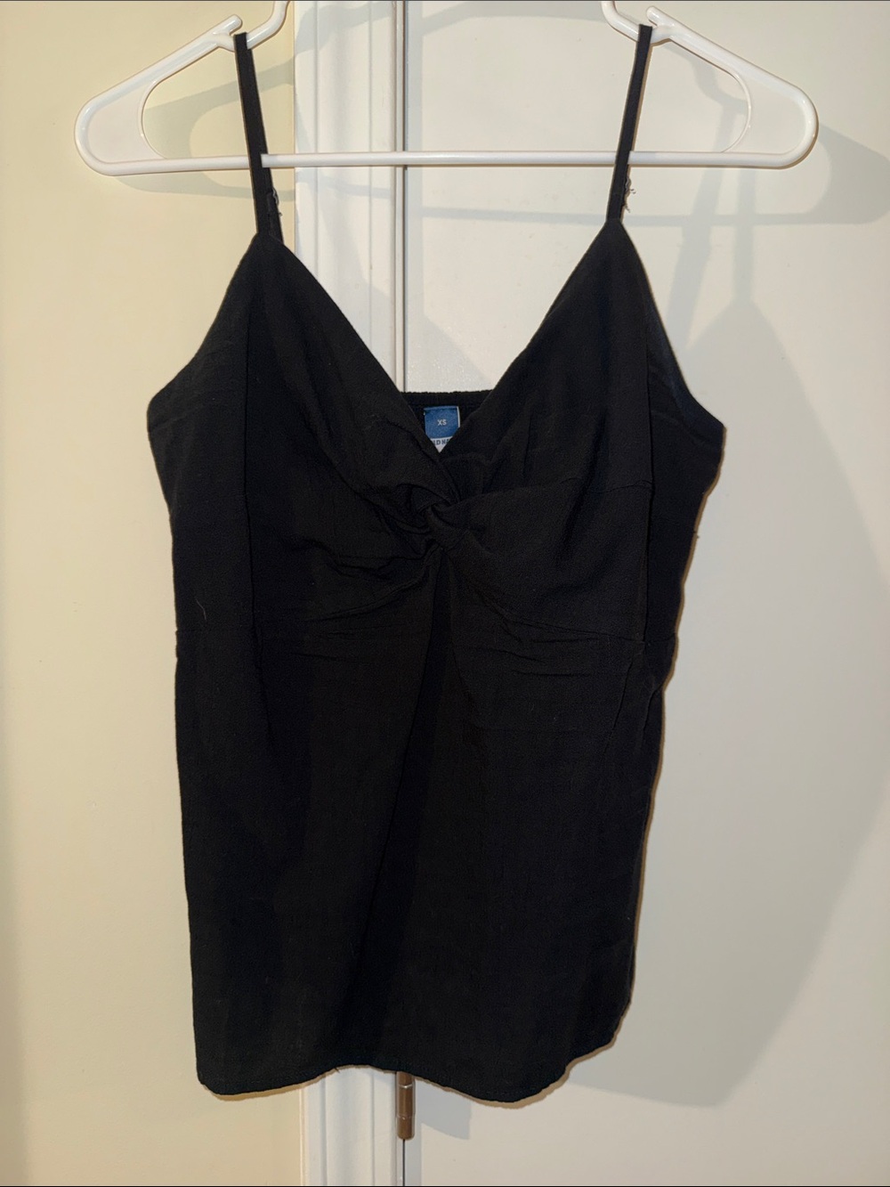 Old Navy Black Twist-Front Spaghetti Strap Camisole